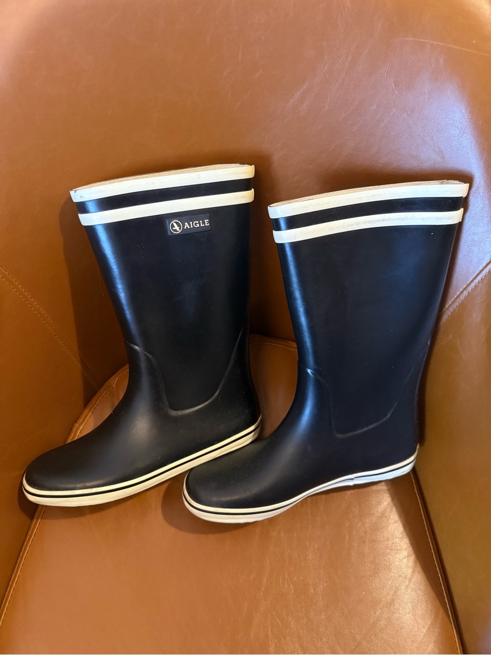 Aigle women’s RAIN BOOT MALOUINE - blue